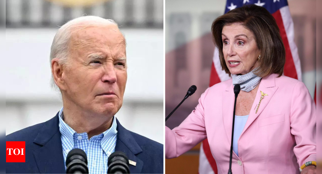 Nancy Pelosi told Biden that he could destroy Democrats’ chances of winning: Report – Times of India