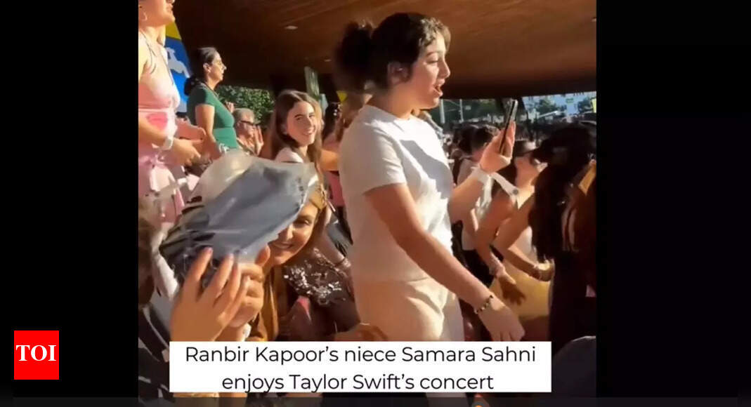 Ranbir Kapoor’s niece Samara Sahni shines bright and cheers wholeheartedly at Taylor Swift’s Eras Tour – Watch |