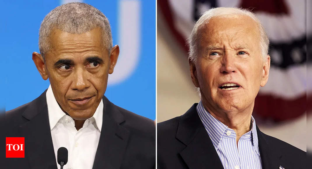 2024 US presidential race: Now, Barack Obama too appears to ditch Joe Biden – Times of India