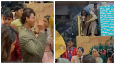 THIS video of Shah Rukh Khan dancing his heart out to Young Shahrukh song by Canadian rapper Tesher at Ambani wedding is simply unmissable! - WATCH