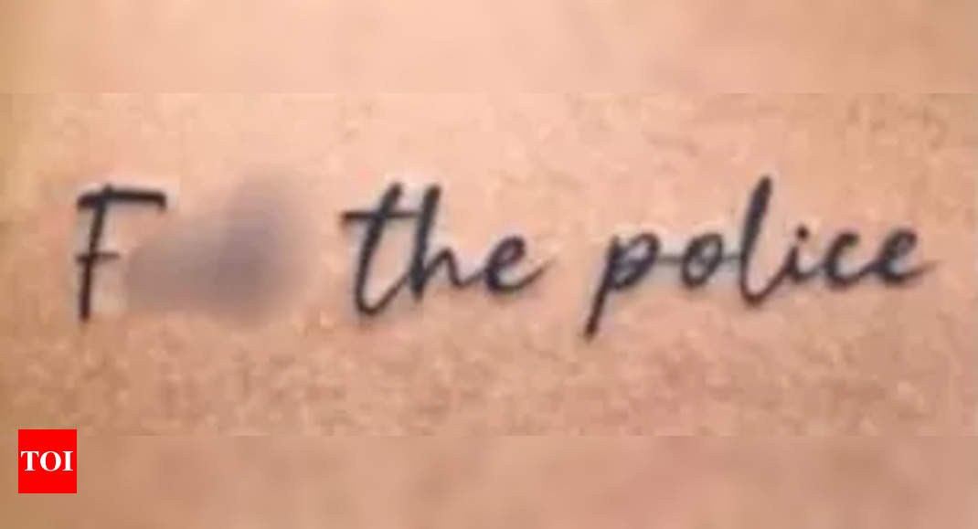 'F*** the police': Artist in soup over abusive tattoo in Bengaluru