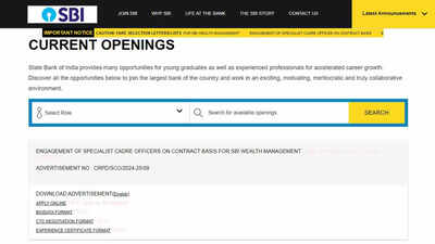 SBI SO Recruitment 2024: Apply Online for 1040 Vacancies at sbi.co 