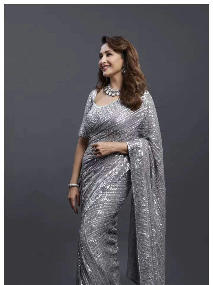 When Madhuri Dixit Made Heads Turn with her Saree Looks | Times of India