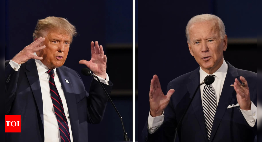 US election: Biden’s campaign tops Trump in June fundraising and spending – Times of India