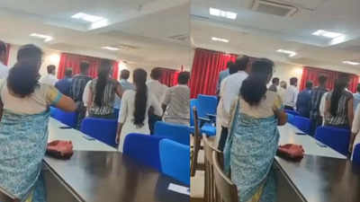 RSS meeting at Karnataka central university triggers protest