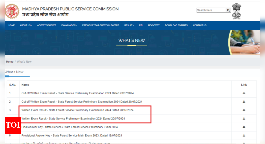 MPPSC Prelims Result 2024 released: Direct link to check