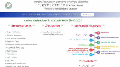 TS PGECET 2024 counselling schedule released at pgecetadm.tsche.ac.in: Eligibility, important dates, counselling process, and more