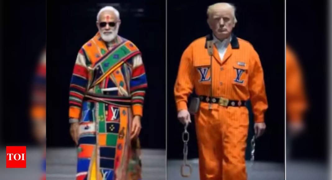 World Leaders Ramp Walk: PM Modi to Donald Trump: Elon Musk’s AI fashion show goes viral featuring world leaders and tech icons |