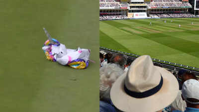 When a 'Unicorn Balloon' interrupted play during England vs West Indies