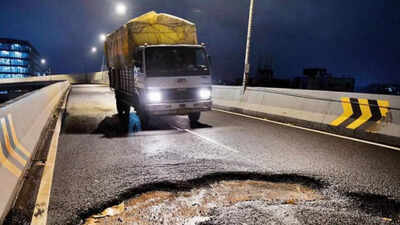 Inaugurated just a year ago, the SCLR extension has already been plagued by potholes this monsoon. Opened just a year ago, potholes crop up on Mumbai's Santacruz-Chembur Link Road extension