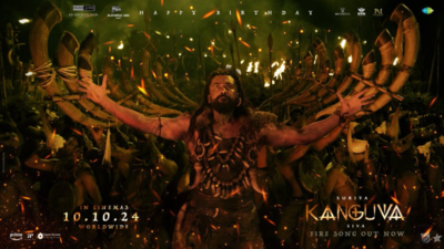 The Fire Song from 'Kanguva' is out now! The first single portrays Suriya's rage