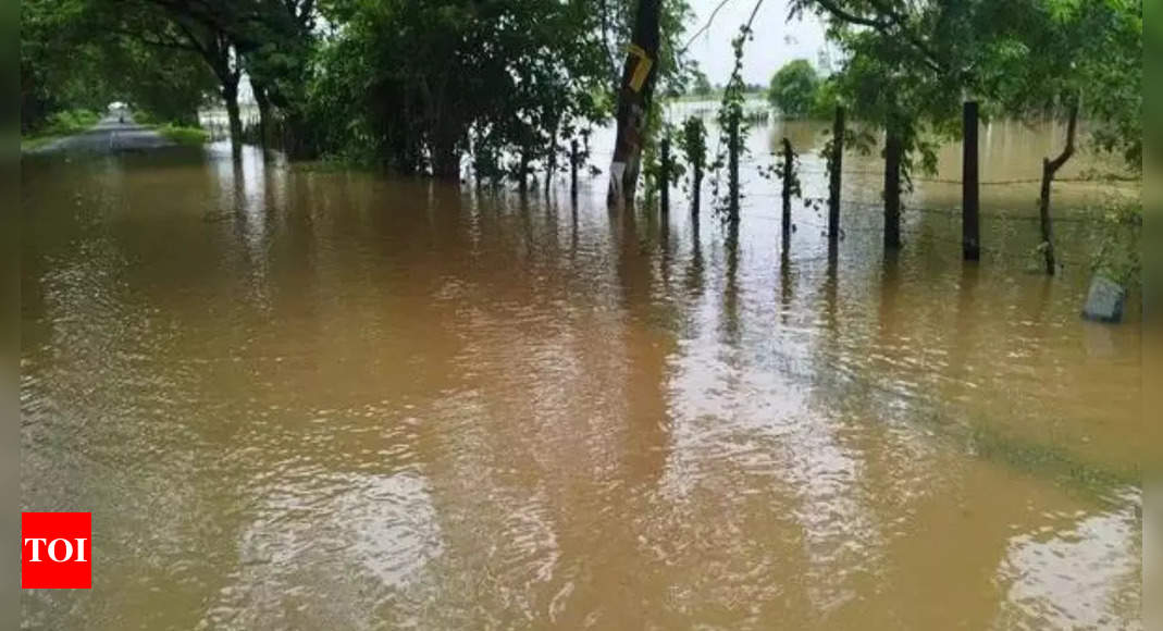 Roads flooded in Bhadradri Kothagudem