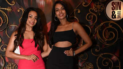 Varsha and Akshatha turned heads at the launch party of Klothberg Madras Couture Fashion Week Season 10 at SIN & TONIC resto bar in Chennai