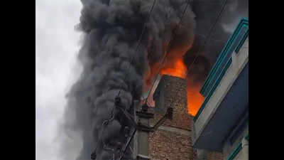 Watch: Major fire at factory in Delhi's Narela area