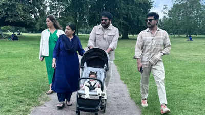 Chiranjeevi shares a heartwarming family picture with Ram Charan, Upasana  Konidela and their daughter Klin Kaara Konidela from London | Telugu Movie  News - Times of India