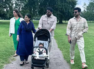 Chiranjeevi shares a heartwarming family picture with Ram Charan, Upasana Konidela and their daughter Klin Kaara Konidela from London