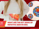 What are the key signs of hepatitis seen in kids