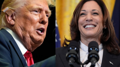 Radical left lunatic ...': Donald Trump targets Kamala Harris at first  rally since Biden's exit from 2024 race - Times of India