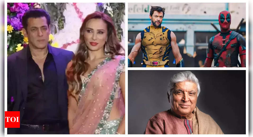 ‘Deadpool and Wolverine’ advance booking crosses Rs 10.3 cr in 2 days, Javed Akhtar takes a dig at Ranbir Kapoor starrer Animal, Salman Khan hosts birthday bash for Iulia Vantur: Top 5 entertainment news of the day | – Times of India