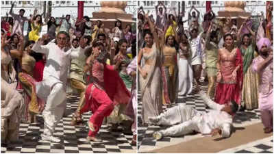 'Khel Khel Mein': Akshay Kumar shares a hilarious BTS video from the song 'Hauli Hauli'