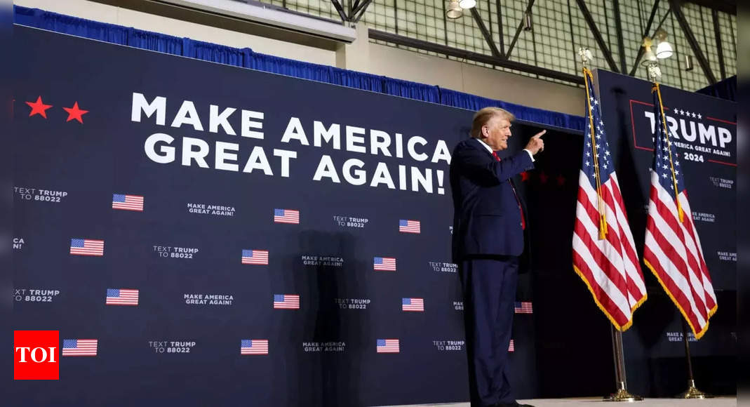A year jail sentence should be given to anyone who desecrates American flag: Trump – Times of India