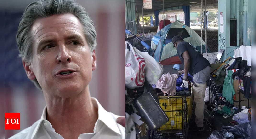 ‘Act with urgency’: California governor Newsom orders urgent dismantling of homeless camps – Times of India