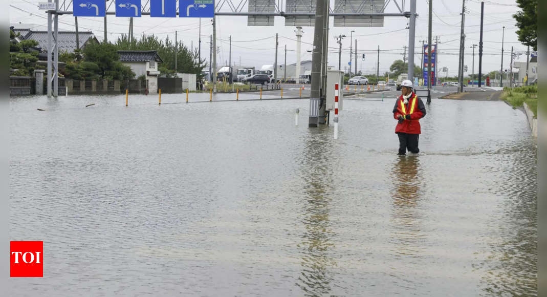 Heavy rain in Tohoku