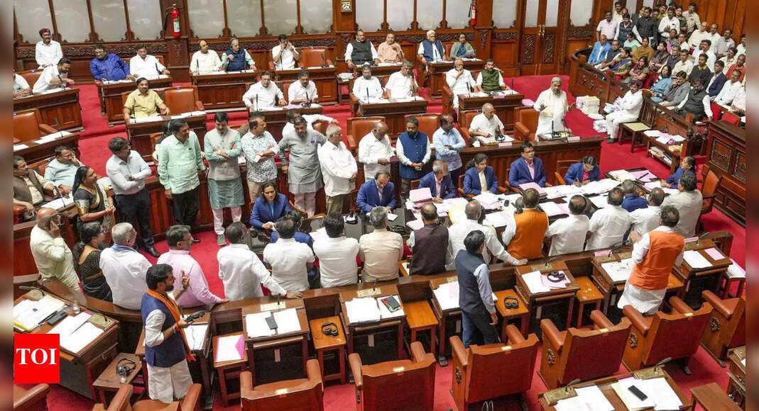 Key bills passed without debate in Karnataka assembly | Bengaluru News ...
