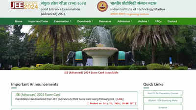 JEE Advanced 2024 Scorecards Released At Jeeadv.ac.in: Download Here ...