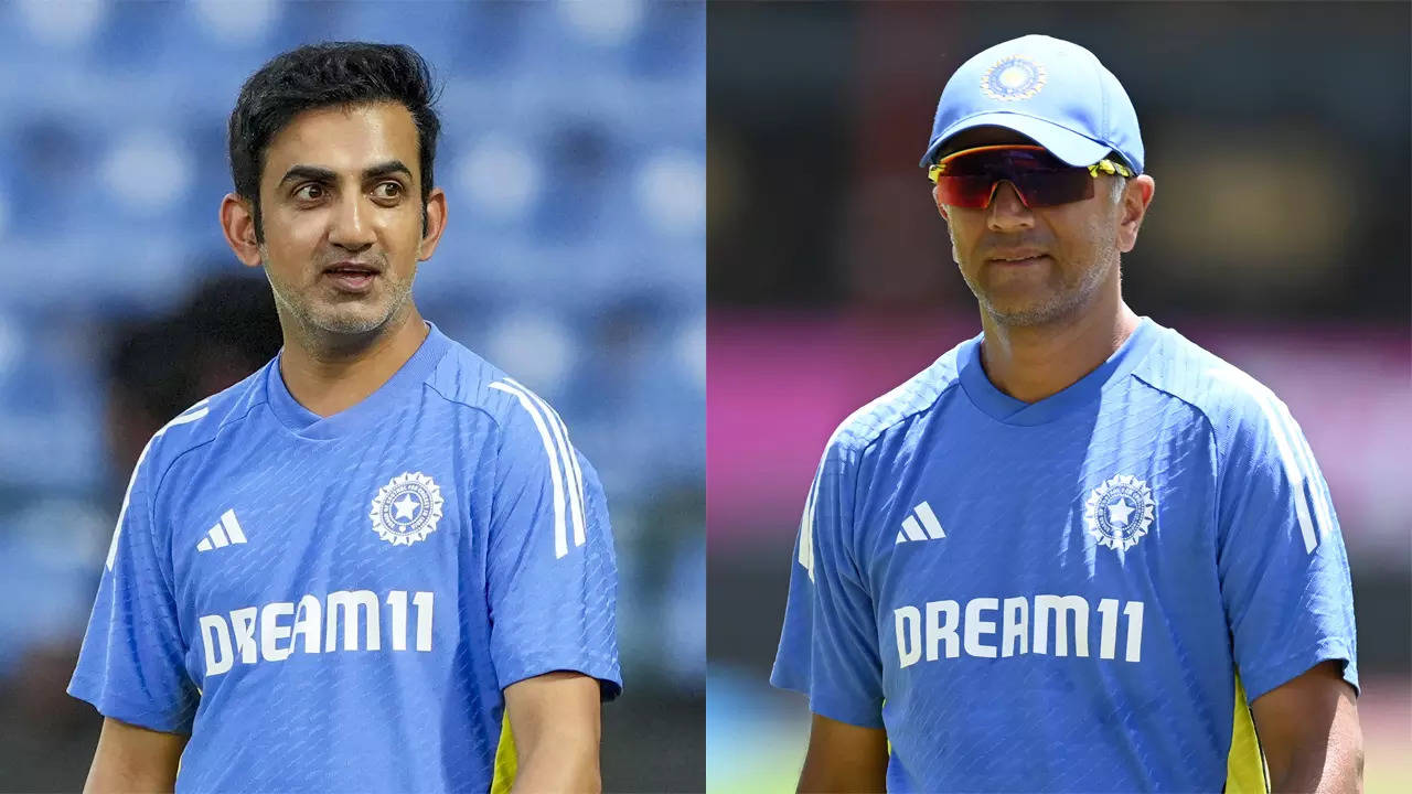 Passing on the baton with class and grace': Rahul Dravid's heartfelt message  to new head coach Gautam Gambhir - Watch | Cricket News - Times of India