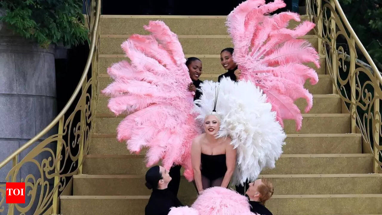 Lady Gaga wows at 2024 Olympics opening ceremony with Dior feather ensemble  - Times of India