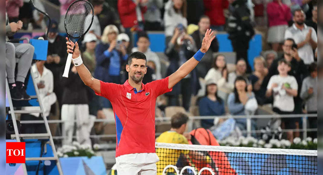 Djokovic sweeps into Olympics second round and potential Nadal clash | Paris Olympics 2024 News – Times of India