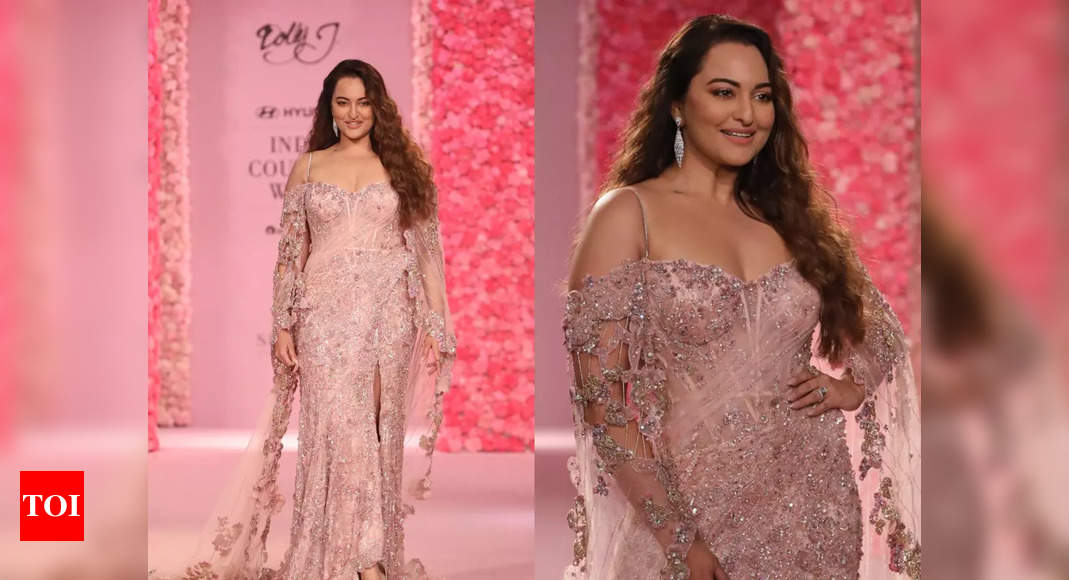 Sonakshi Sinha makes stunning first appearance on the ramp post marriage