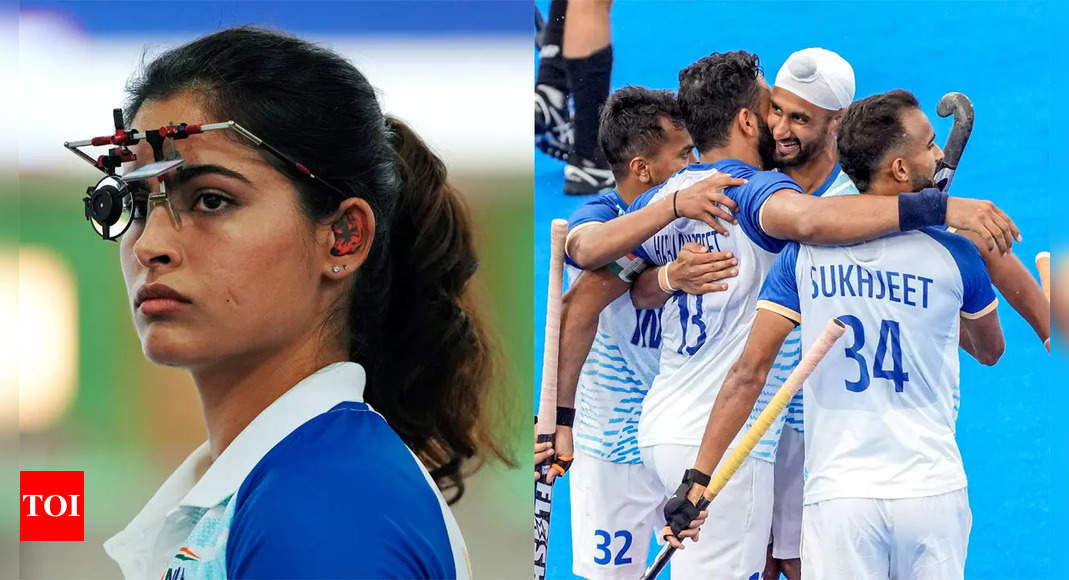 India at Paris Olympics: Shooter Manu Bhaker and shuttlers shine; hockey team off to solid start too | Paris Olympics 2024 News – Times of India