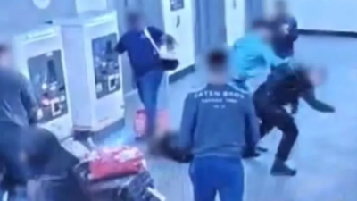 Watch: New Manchester Airport video captures moments before man 'kicked