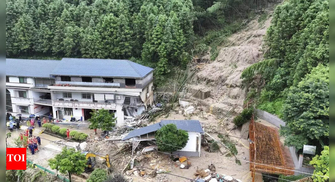 Several killed, injured in rain-triggered landslide in China – Times of India