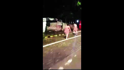 Naked couple on road in posh Bajaj Nagar embarrasses passers-by