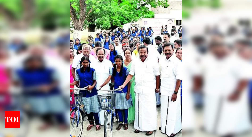 Bicycles distributed to school