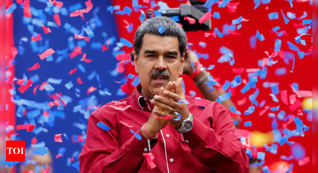 Nicolás Maduro wins Venezuelan presidential election as opposition claims irregularities – Times of India