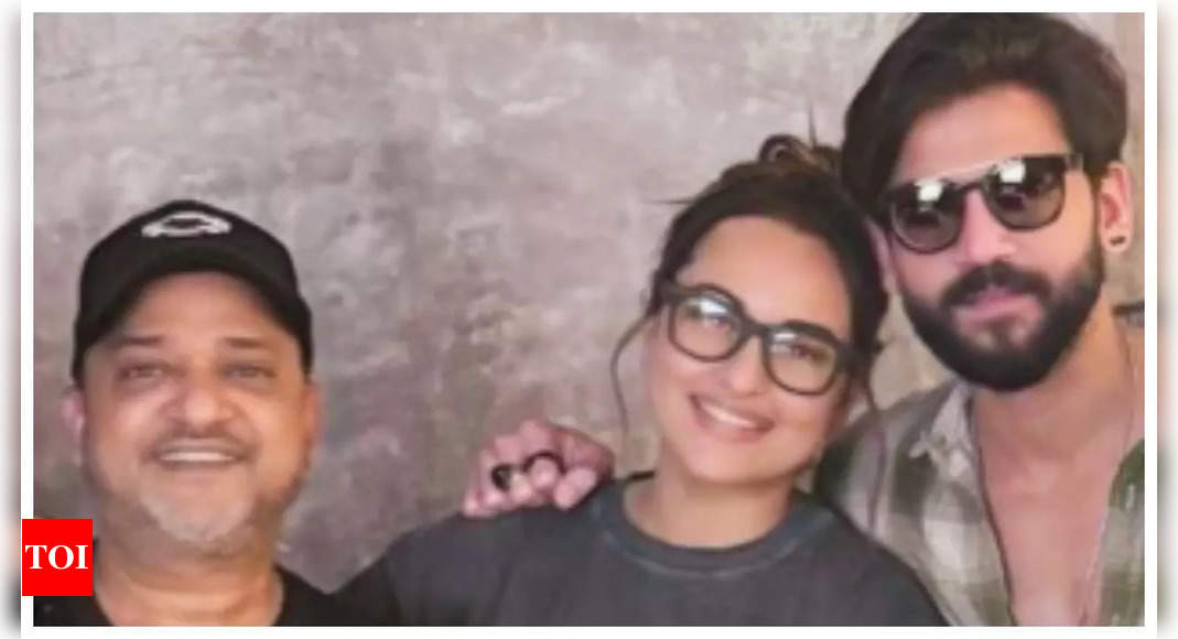 Sonakshi Sinha quips, ‘Wapas karwaoge shaadi?’ as music director Sajid Khan welcomes her and hubby Zaheer Iqbal with garlands-Watch | Hindi Movie News