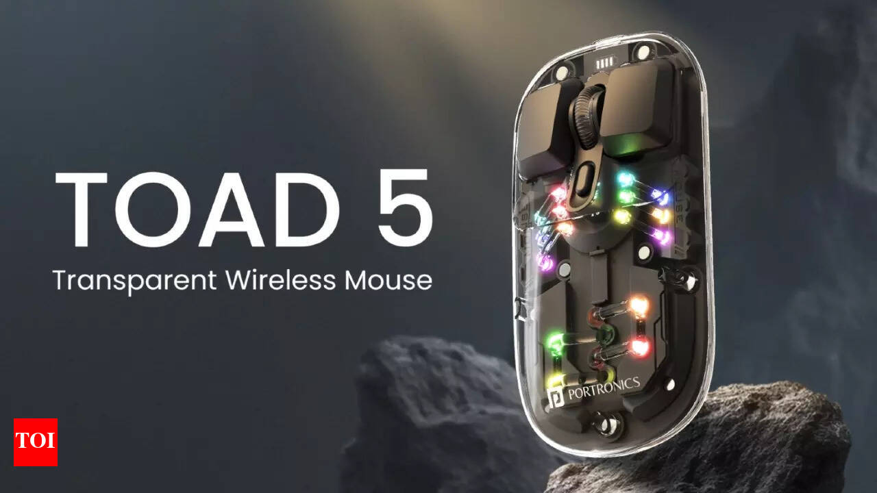 Portronics Toad 5 transparent wireless mouse launched: Price and features -  Times of India