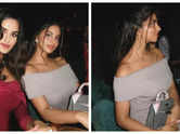 Suhana's fashionable night out with B-town friends