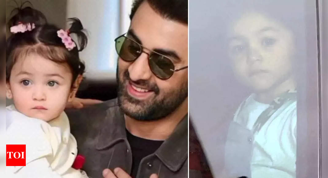 Ranbir spotted taking daughter Raha for car ride