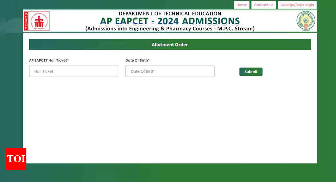 AP EAMCET 2024 Final Phase Seat Allotment Out At Eapcet-sche.aptonline ...