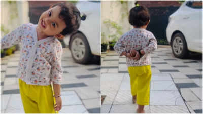 This video of Yuva and Mridhula's toddler Dwani imitating Mammootty and Mohanlal is the cutest!