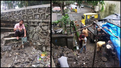 Mumbai: Steps leading to Mhada ground demolished in Powai, locals fear encroachment