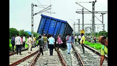 Goods train trolley derails in Sambalpur