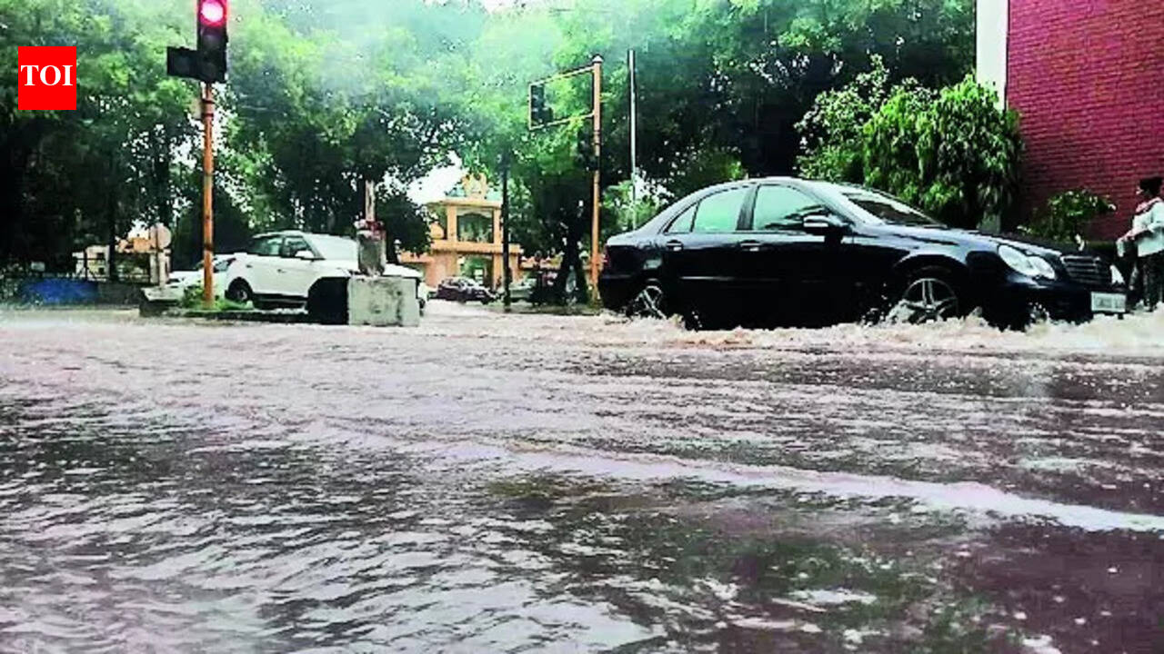 Mohali roads turn into rivers after 30-minute rain | Chandigarh News ...