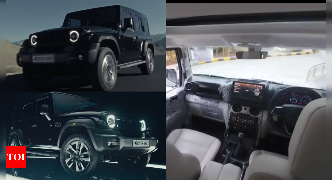 Mahindra Thar Roxx interior spied before launch: How it’s different from 3-door Thar