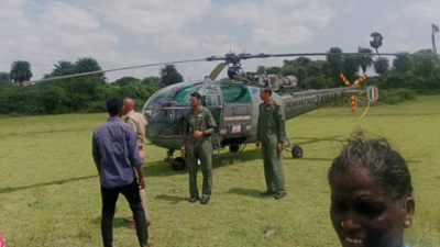 IAF helicopter makes emergency landing in Kancheepuram